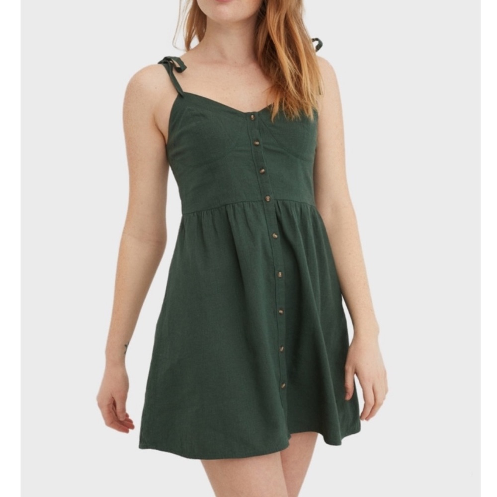 Aerie Linen corset dress
